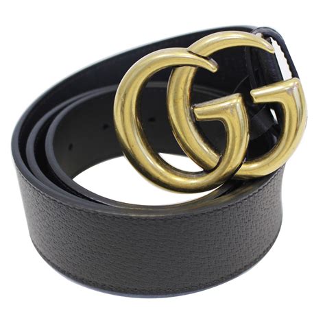 gucci 409416 leather belt w double g buckle|gucci double g belt black.